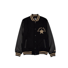 Houston Astros Gothic Lettering Black Wool Varsity Jacket